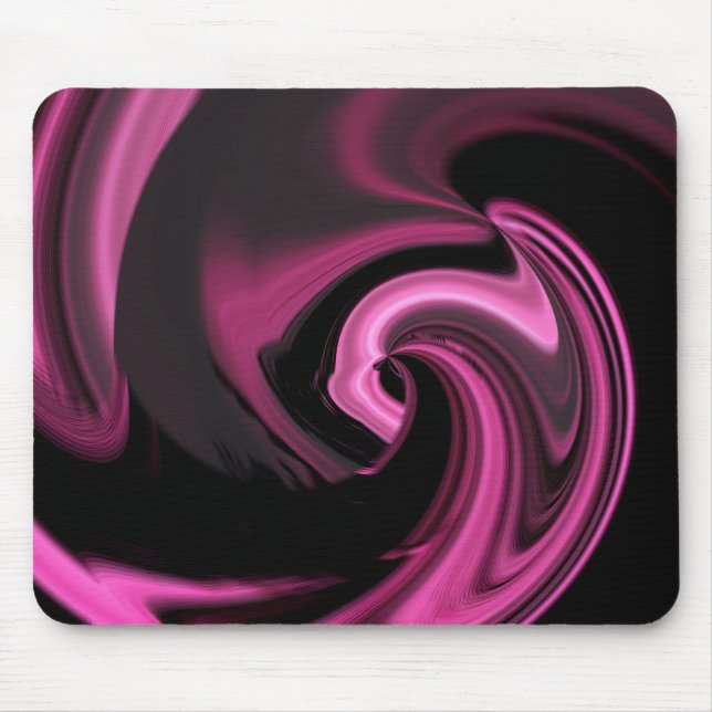 Rose Pink Abstract Heart Mousepad (Front)
