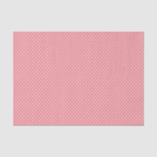 Rose Pink and White Polka Dot Tissue Paper