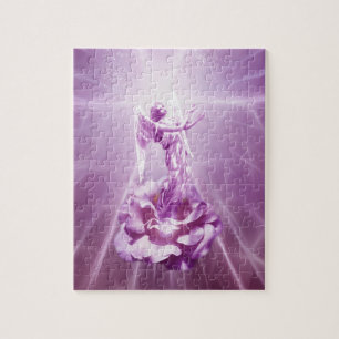 Rose pink Angel flame of love Jigsaw Puzzle