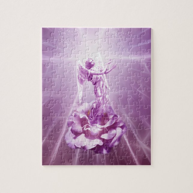 Rose pink Angel flame of love Jigsaw Puzzle (Vertical)