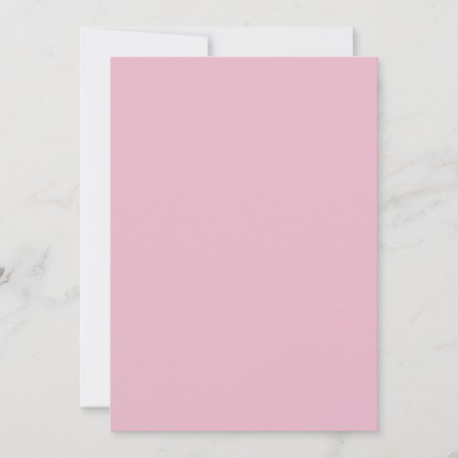 Rose Pink Colour Invitation (Front)