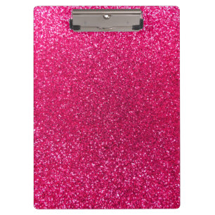 Rose pink glitter clipboard