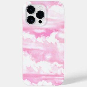 Rose Pink Happy Clouds Decor Case-Mate iPhone 14 Pro Max Case