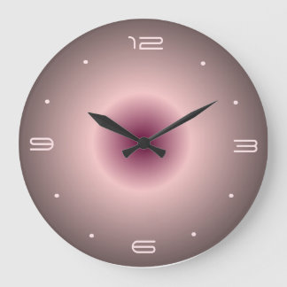 Rose Pink Illuminated Design> Round Wall Clocks