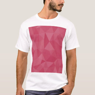 Rose pink light geometric mesh pattern T-Shirt