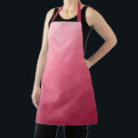 Rose pink light Gradient Geometric Mesh Pattern Apron<br><div class="desc">Colour of the year. Magenta pink ombre gradient geometric mesh pattern. 
Triangle geometric mesh with light dark pinkish red ombre gradient.</div>