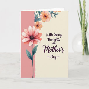 Rose Pink Mothers Day Card