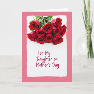 Rose Pink Mothers Day Greeting Card