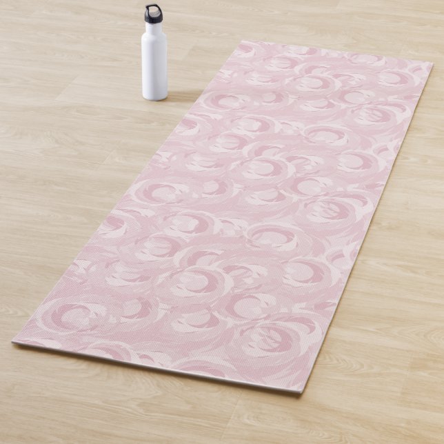 Rose Pink Pattern Yoga Mat (In Situ)