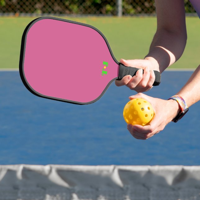 Rose Pink Personalised Monogrammed Pickleball Paddle (Insitu)