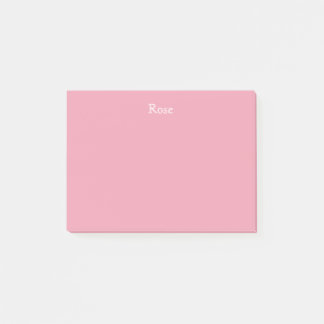 Rose Pink Personalised Post It Notes