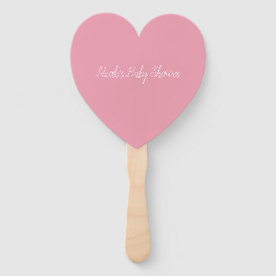 Rose Pink Template Hand Fan