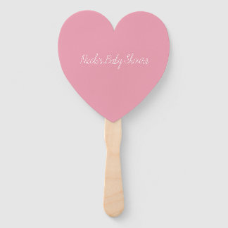 Rose Pink Template Hand Fan