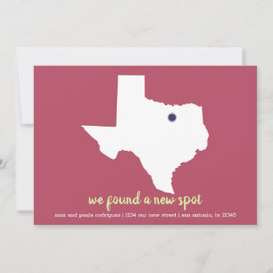 Rose Pink We Found a New Spot - Texas Moving Announcement