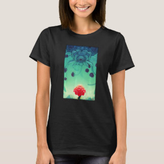 Rose Plant Flower Spring Meadow Green Natural Plan T-Shirt