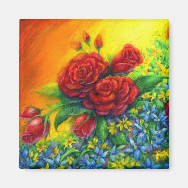 Rose Plumage Magnet (Front)