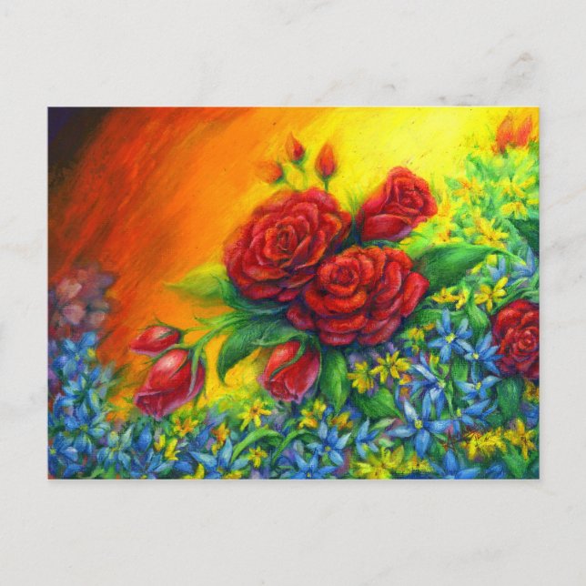 Rose Plumage Postcard (Front)