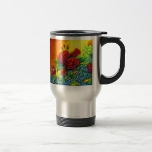 Rose Plumage Travel Mug