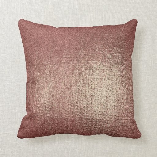 Image of Rose Powder Gold Glam Metallic Pillow