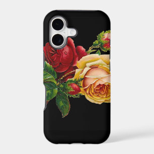 Rose Print Accessories - black, red, vintage art
