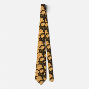 Rose Print Best Man Commencement Tie