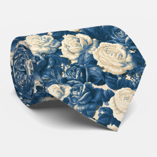 Rose Print Father Day Lakeside Wedding Tie