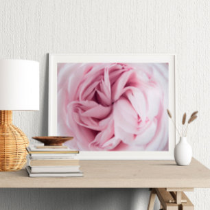 Rose print flower wall art