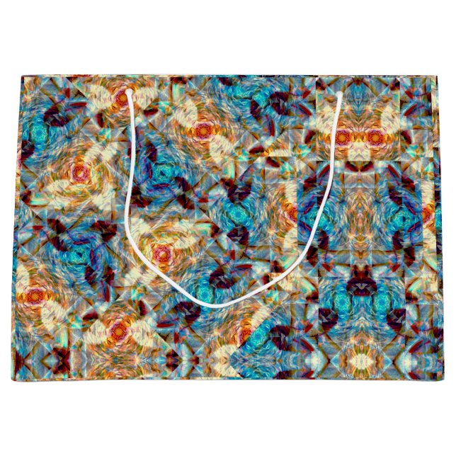 Rose Prism Whirl Large Gift Bag (Front)