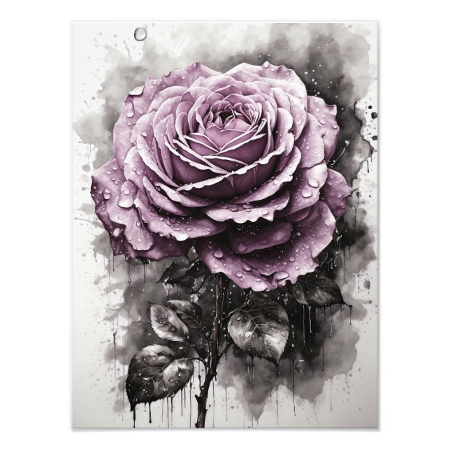 Rose - Purple Photo Print (Front)
