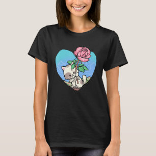 Rose Purr You Cat Valentines Day Kitty Cat  Cat Mo T-Shirt