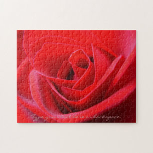 Rose Puzzle Personalised Red Rose Puzzles