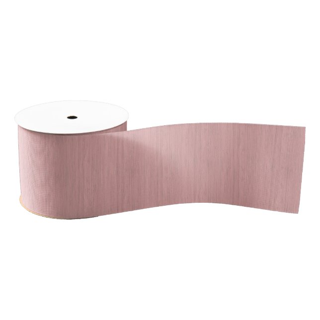 Rose Quartz Bamboo Wood Grain Look Grosgrain Ribbon (Spool)