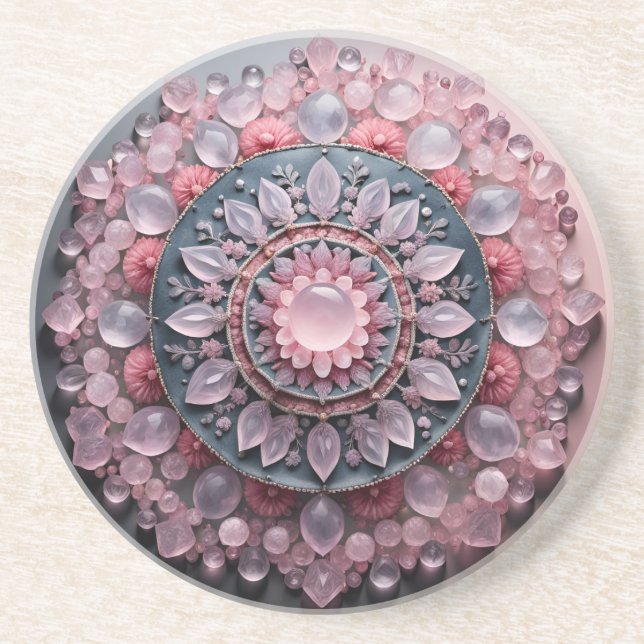 Rose Quartz Coaster (Front)