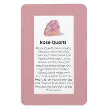 Rose Quartz Crystal Meaning Jewellery Display Sign