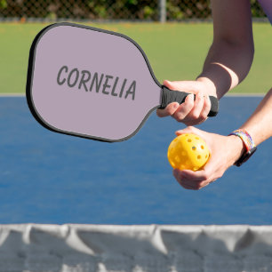 Rose Quartz Elegant Name Trendy Minimalist Pickleball Paddle