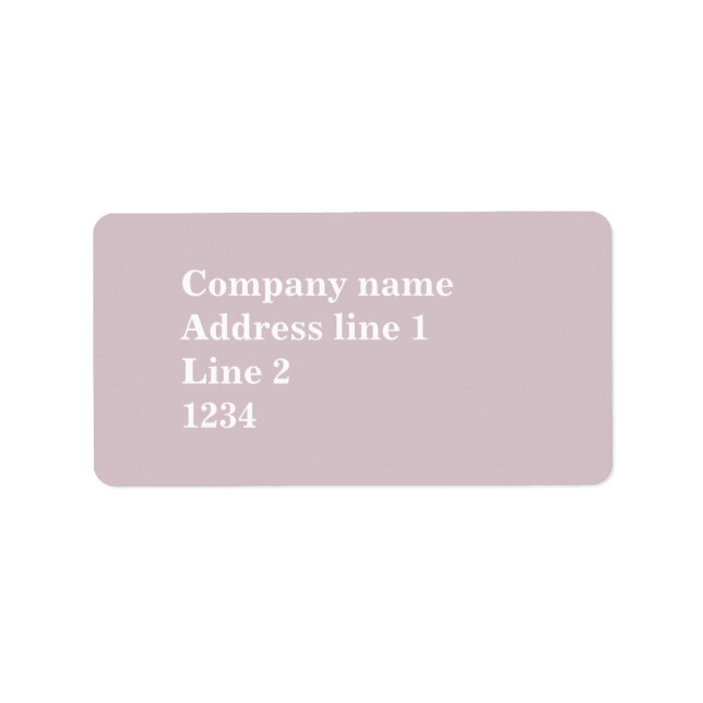 Rose quartz label (Front)