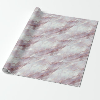 Rose Quartz Marble Infusion Texture Wrapping Paper