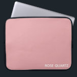 Rose Quartz pink colour name Laptop Sleeve<br><div class="desc">Rose quartz has a delicate pale pink colour</div>