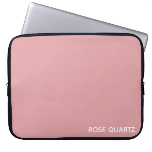 Rose Quartz pink colour name Laptop Sleeve