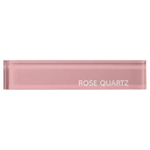 Rose Quartz pink colour name Nameplate