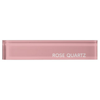 Rose Quartz pink colour name Nameplate