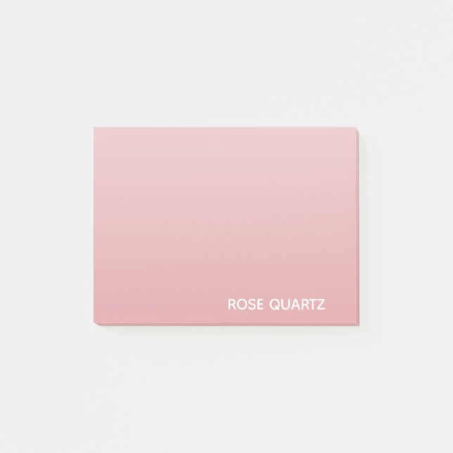Rose Quartz pink colour name Post-it Notes (Front)
