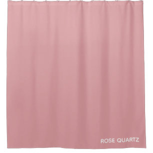 Rose Quartz pink colour name Shower Curtain