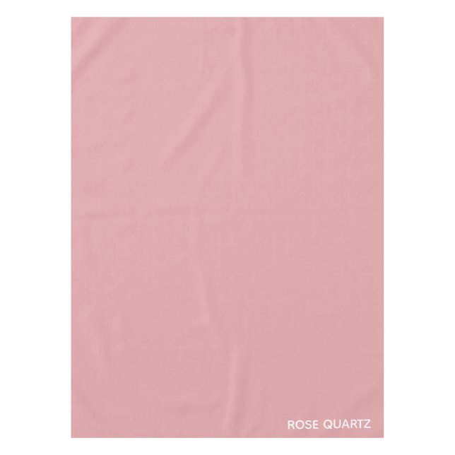 Rose Quartz pink colour name Tablecloth (Front)