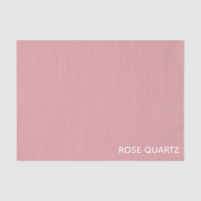 Rose Quartz pink colour name Tissue Paper (Front)