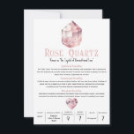 Rose Quartz Pink Crystal Metaphysical Meaning  Invitation<br><div class="desc">Fill out with your info.</div>