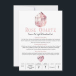 Rose Quartz Pink Crystal Metaphysical Meaning  Invitation<br><div class="desc">Fill out with your info.</div>