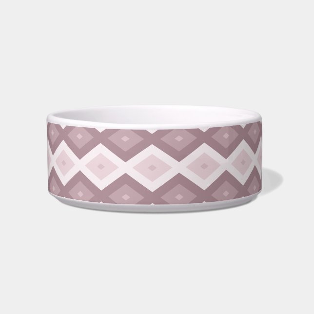 Rose quartz pink diamond pattern bowl (Front)