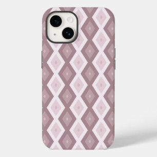 Rose quartz pink diamond pattern Case-Mate iPhone 14 case