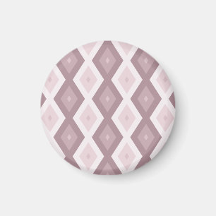 Rose quartz pink diamond pattern magnet
